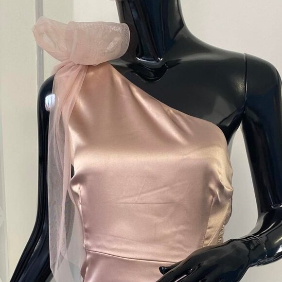 Host Pick ~~~Elegant Luxury Dress, Atlas - 100 %, Made in Europe, Size - L/P - Picture 4 of 4